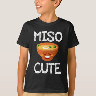 Camiseta Sopa linda Kawaii del sushi del Miso