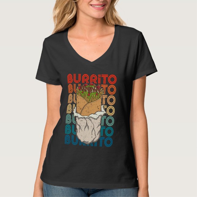 Camiseta Sopa mexicana de comida con burrito para comer (Anverso)