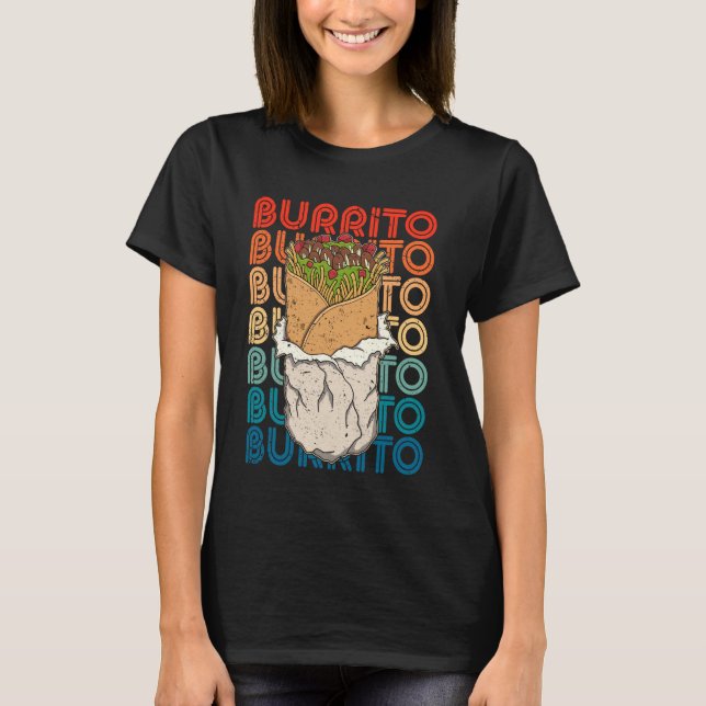 Camiseta Sopa mexicana de comida con burrito para comer (Anverso)