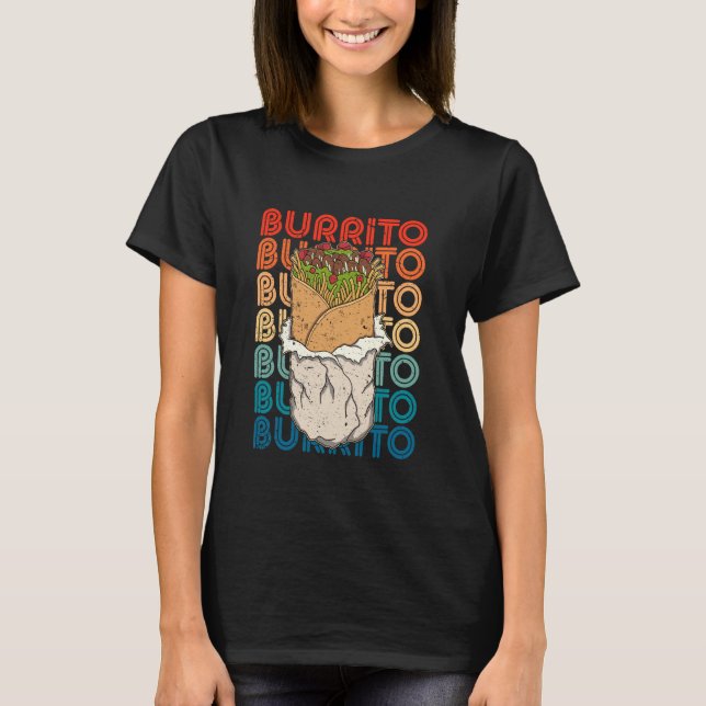 Camiseta Sopa mexicana de comida con burrito para comer (Anverso)