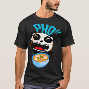 Camiseta Sopa Pho Vietnam Ramen Laughing Panda Asia China