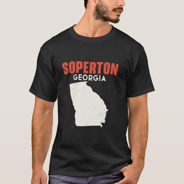 Camiseta Soperton Georgia Estados Unidos Estados Unidos Via (Anverso)