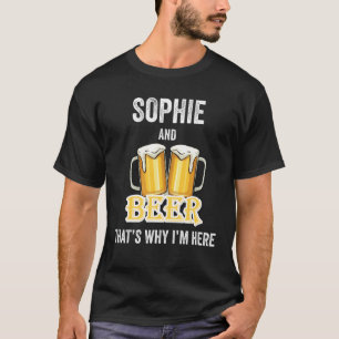 Camiseta Sophie y Cerveza por eso estoy aquí