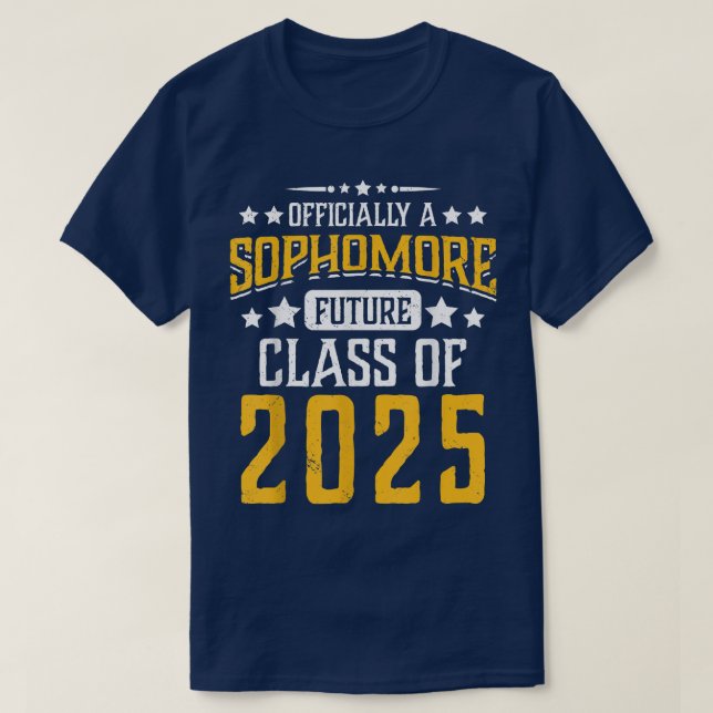 Camiseta Sophomore Future Class Of 2025 Fun 10th Grade Back (Diseño del anverso)