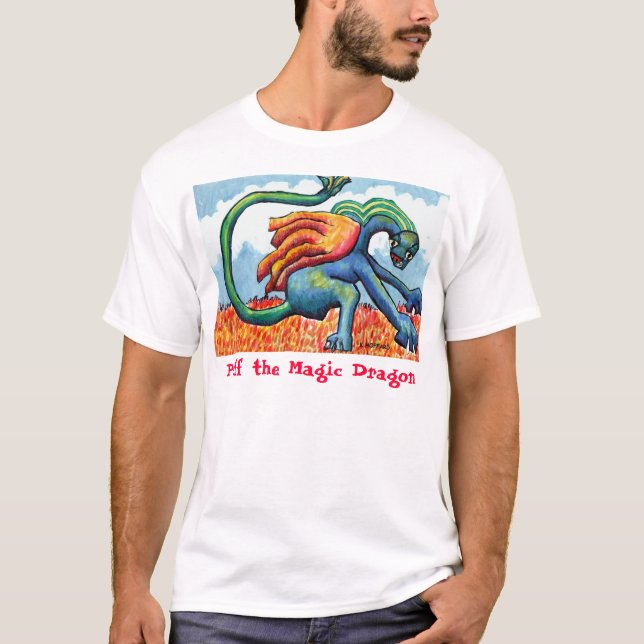 Camiseta "Sopla el dragón mágico " (Anverso)