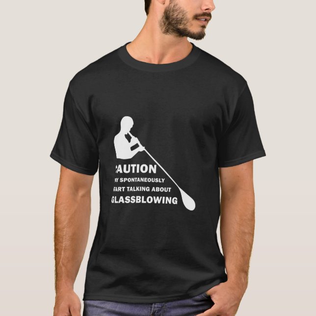 Camiseta Soplado de Vidrio Divertido (Anverso)