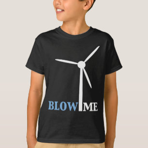 Camiseta soplar turbina eólica