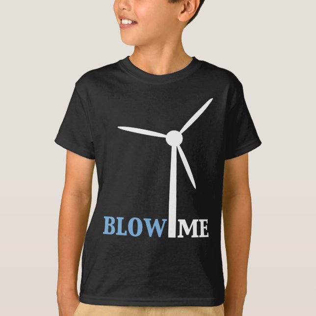 Camiseta soplar turbina eólica (Anverso)