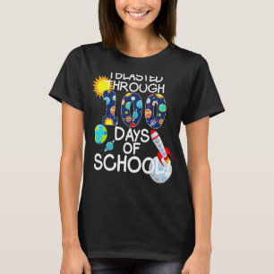 Camiseta soplé a lo largo de 100 días de clases. Té de cien
