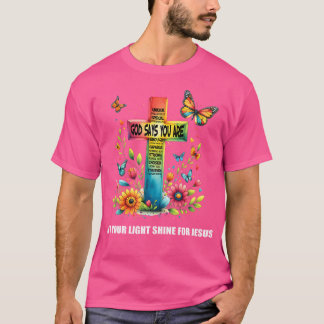 Camiseta Soplo cristiano por Jesús deja que tu luz brille