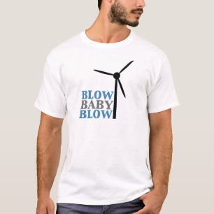Camiseta soplo del bebé del soplo (energía eólica)