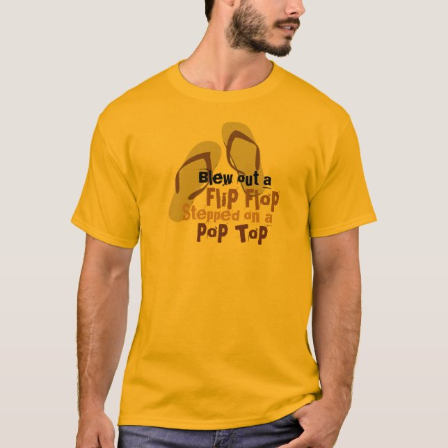 Camiseta Sopló hacia fuera un flip-flop 2 (Anverso)