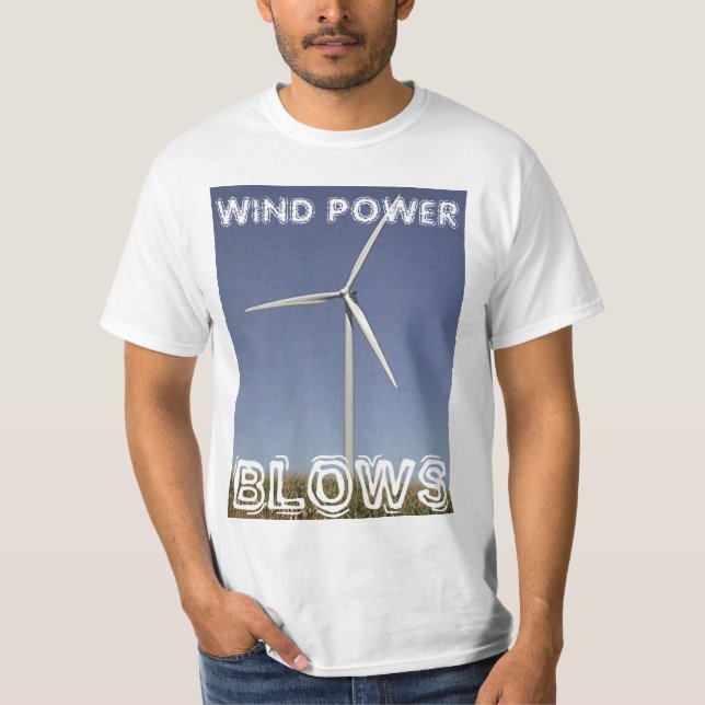 CAMISETA SOPLOS DE LA ENERGÍA EÓLICA (Anverso)