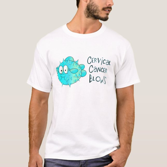 Camiseta Soplos del cáncer de cuello del útero (Anverso)