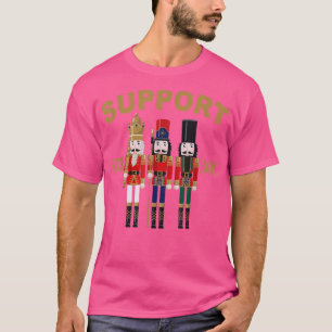 Camiseta soportar sus vacaciones felices de nutcracker loca