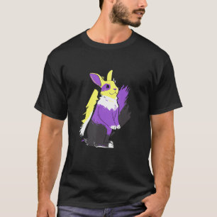 Camiseta Soporte Agénero No Binario De Conejo No Binario Lg