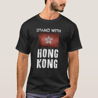 Camiseta soporte con Hong-Kong