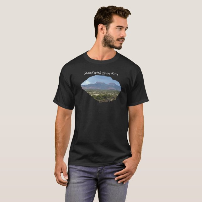 Camiseta Soporte con los oídos de los osos (Anverso completo)