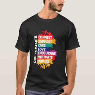 Camiseta Soporte CTE Teacher Connect, profesora CTE y CTE T