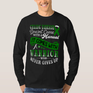 Camiseta Soporte de Celiac Disease Warrior Green Ribbon