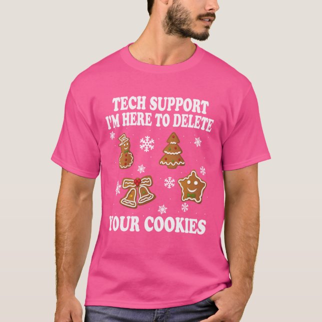 Camiseta Soporte de Christmasech Divertido Programador de C (Anverso)