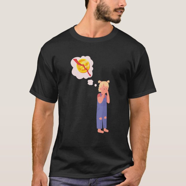 Camiseta Soporte De Cripto De Bitcoin Crash Triste Y Btc (Anverso)