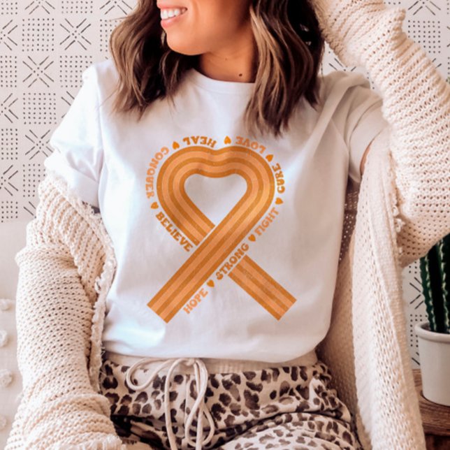 Camiseta Soporte de la cinta del Naranja de sensibilización (Subido por el creador)