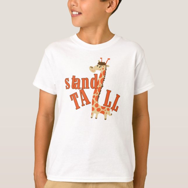 Camiseta Soporte de la jirafa alto (Anverso)
