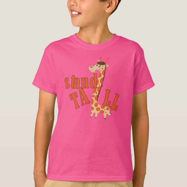 Camiseta Soporte de la jirafa alto (Anverso)