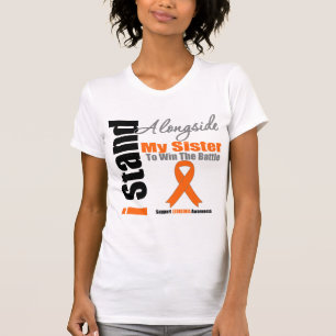 Camiseta Soporte de la leucemia I junto a mi hermana