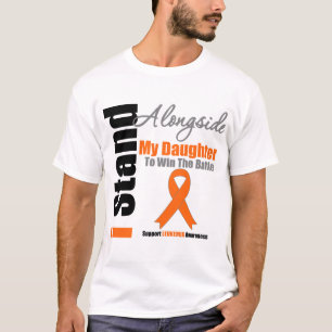 Camiseta Soporte de la leucemia I junto a mi hija