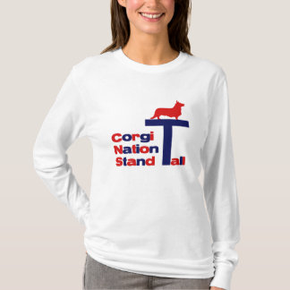 Camiseta Soporte de la nación del Corgi alto