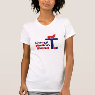 Camiseta Soporte de la nación del Corgi alto