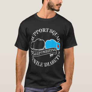 Camiseta Soporte de la Squad T1D Tipo 1 Conciencia sobre la