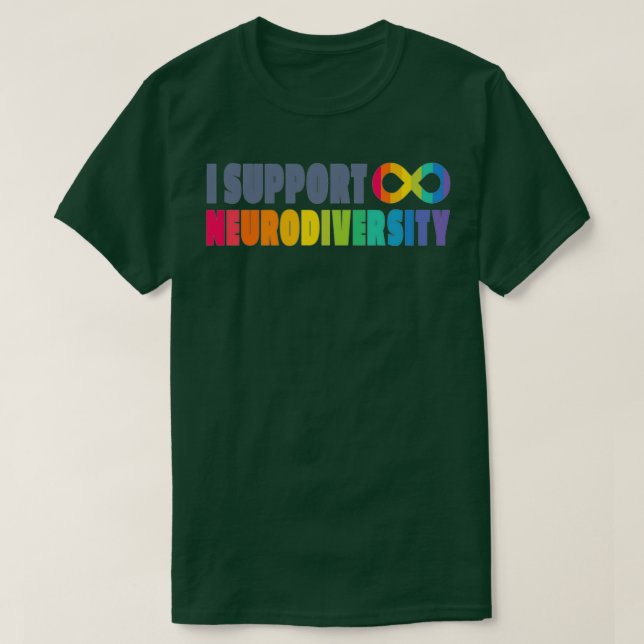 Camiseta Soporte de neurodiversidad TShirt clásico (Diseño del anverso)