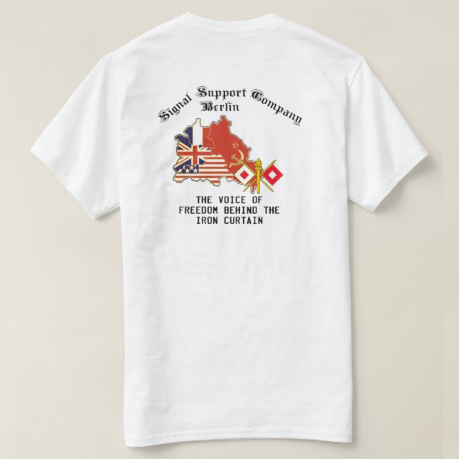 Camiseta Soporte de señal de la Brigada de Berlín (Reverso del diseño)