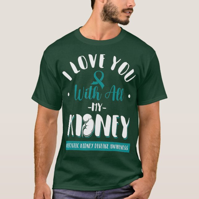 Camiseta Soporte de sensibilización sobre la enfermedad ren (Anverso)