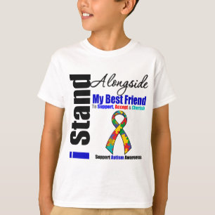 Camiseta Soporte del autismo I junto a mi mejor amigo