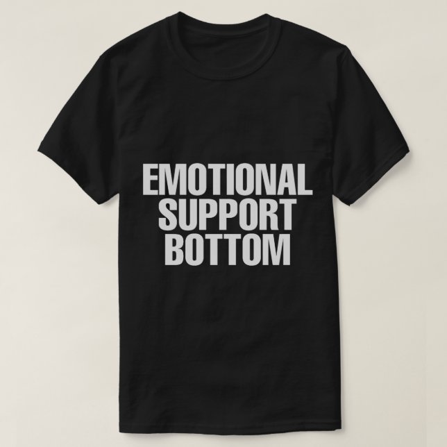 Camiseta Soporte Emocional Inferior (Diseño del anverso)
