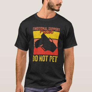 Camiseta Soporte Emocional Pistol No Mascota Aparato Retro