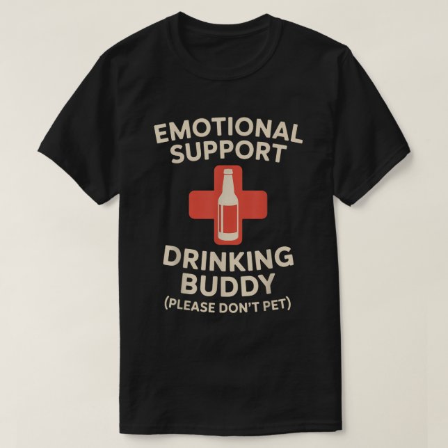 Camiseta Soporte Emocional Tee Buddy Tee (Diseño del anverso)