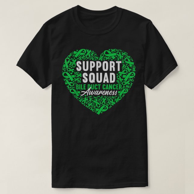 Camiseta Soporte Escuadrón I Cholangiocarcinoma Bile Duct C (Diseño del anverso)