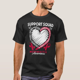 Camiseta Soporte Escuadrón I Meningitis Bacteriana Viral Aw