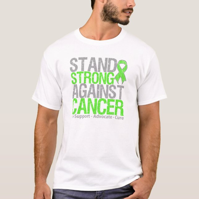 Camiseta Soporte fuerte contra cáncer del linfoma (Anverso)