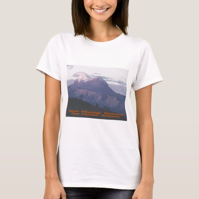Camiseta Soporte Hikurangi, Nueva Zelanda, Aotearoa (Anverso)