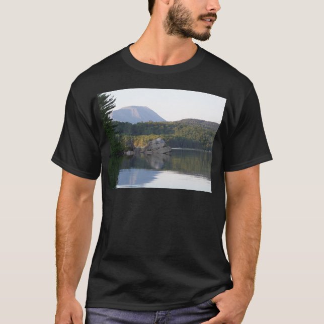 Camiseta Soporte Katahdin del lago rainbow (Anverso)