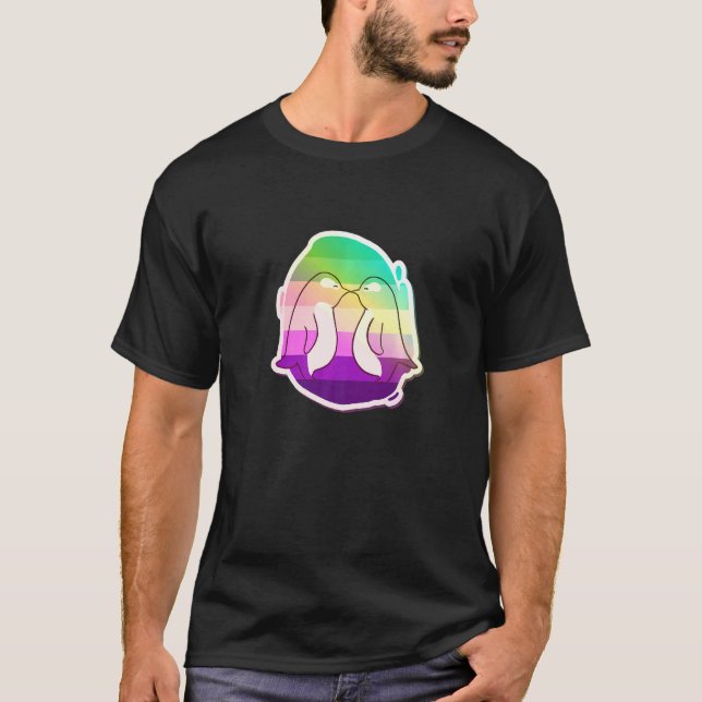 Camiseta Soporte Lgbtq+ En Vivo Con Orgullo (Anverso)