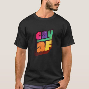 Camiseta Soporte Lgbtq+ Gay Af Edición Media 1