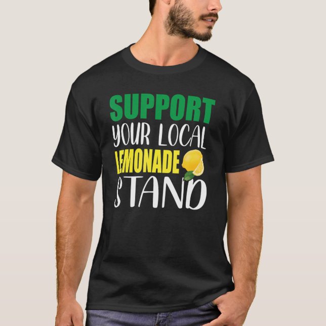 Camiseta Soporte local de jugo de limón recién hecho (Anverso)