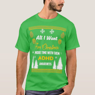 Camiseta Soporte para el diseño de conciencia sobre el TDAH
